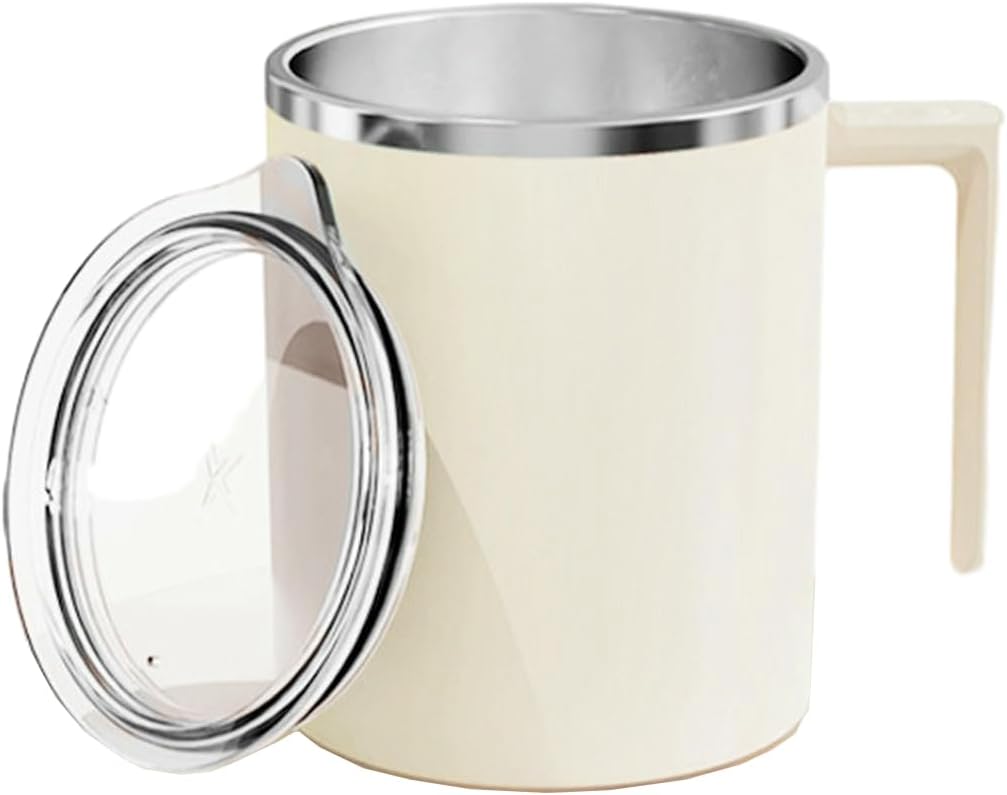 360Ml/12oz Magnetic Electric Smart Cup, Home Simple Brewing Cup - Black (304 Stainless Steel)