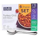 HMR Turkey Chili with Beans Entrée | Pre-packaged Lunch or Dinner to Support Weight Loss | Ready to Eat | 20g of Protein | Low Calorie Food | 8oz Serving per Meal | Pack of 6