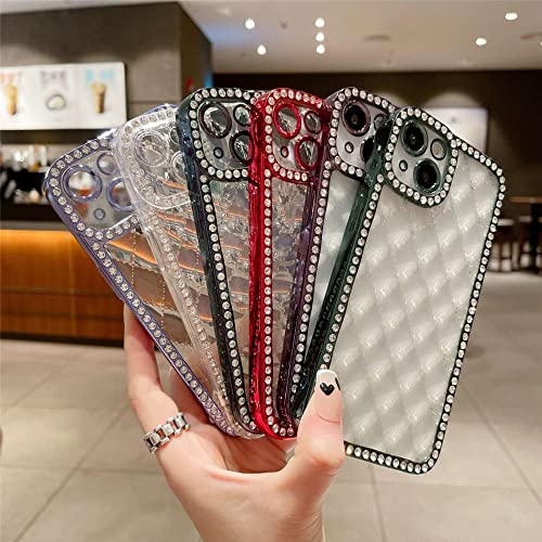 Coque iPhone 14 Pro Max luxe en placage brillant sertie de strass - 2