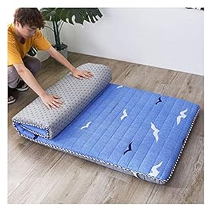 Traditionele Japanse futonmatras,quilten vouwvloermatras slaapmatras vier seizoenen beschikbaar matras Hypoallergénique Plancher de Tatami-mat,E-150x200cm(59.05×78.74 in)