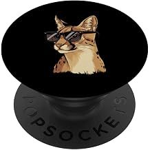 Floppa Cat Meme Floppa Cat Meme Cat Funny Caracal PopSockets Adhesive PopGrip