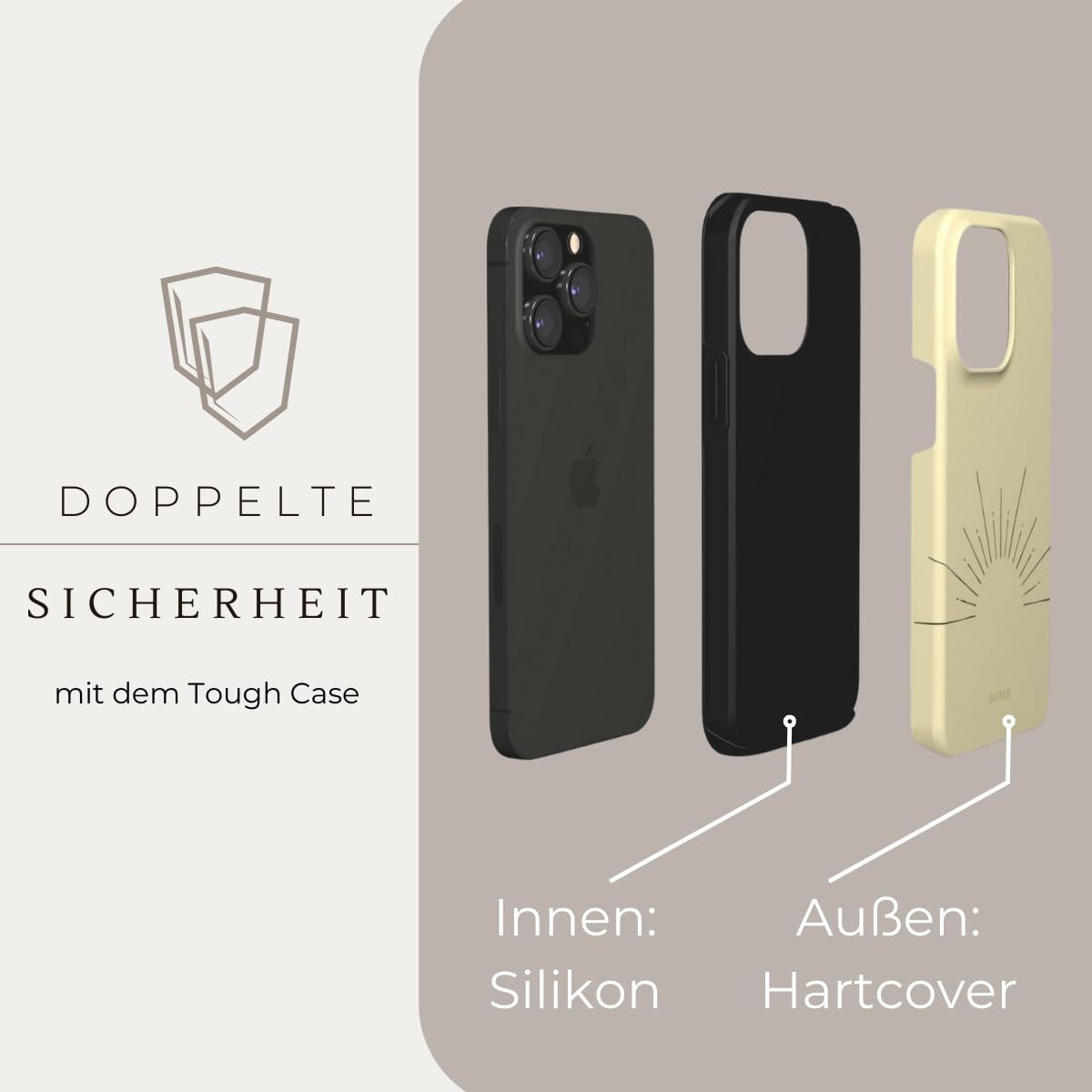 Blue Wave Coque de protection anti-chocs compatible avec iPhone 14 Pro