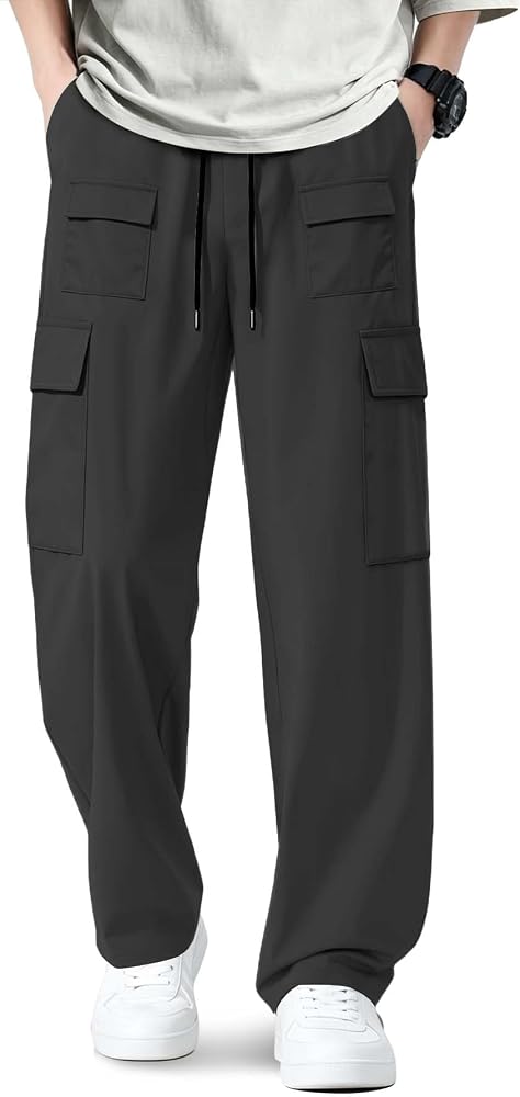 Hidkat Men's Lightweight Casual Cargo Pants — 사진 1