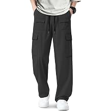 Hidkat Men's Lightweight Casual Cargo Pants