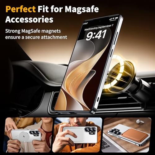 Image of for Samsung Galaxy S26 Ultra Case,Slim Design Compatible with MagSafe,Strong Magnetic Shockproof Military-Grade Protection for Screen & Camera Cover Case for Samsung S26 Ultra,White