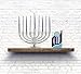 Zion Judaica Stylish Elegant Menorah Elegant Candle Minorah for Hanukkah Uses Standard Chanukah Candles