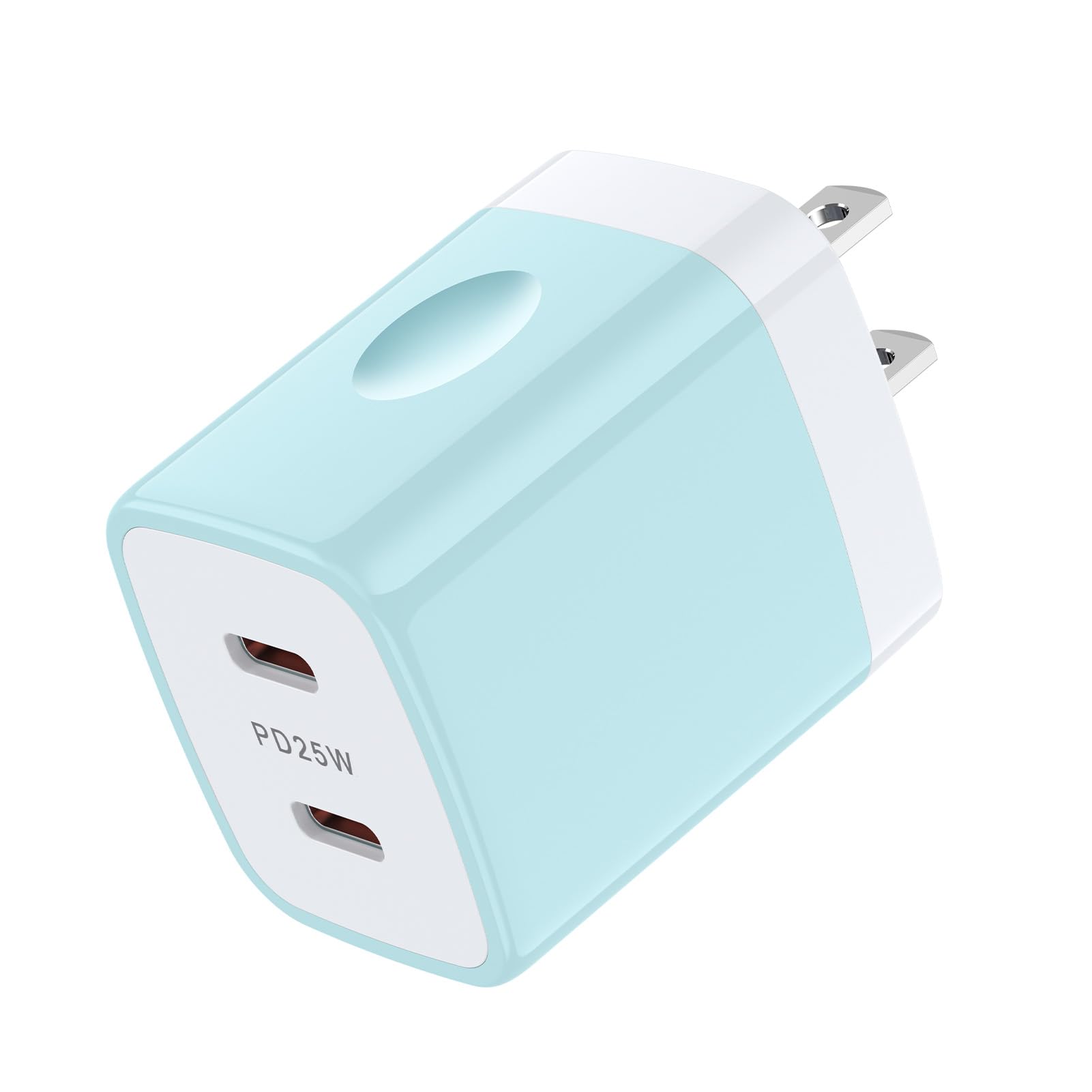 急速充電器 Type-C PD充電器 タイプc充電器 2ポート 25W/3A PD3.0/PPS対応 iPhone 16 15充電器 タイプc 充電器 type c コンセント [PSE認証済み] iPhone 16シリーズ/Galaxyシリーズ/Huwei シリーズ/Pixelシリーズ/Xperiaシリーズ/OPPOシリーズ等対応 ブルー