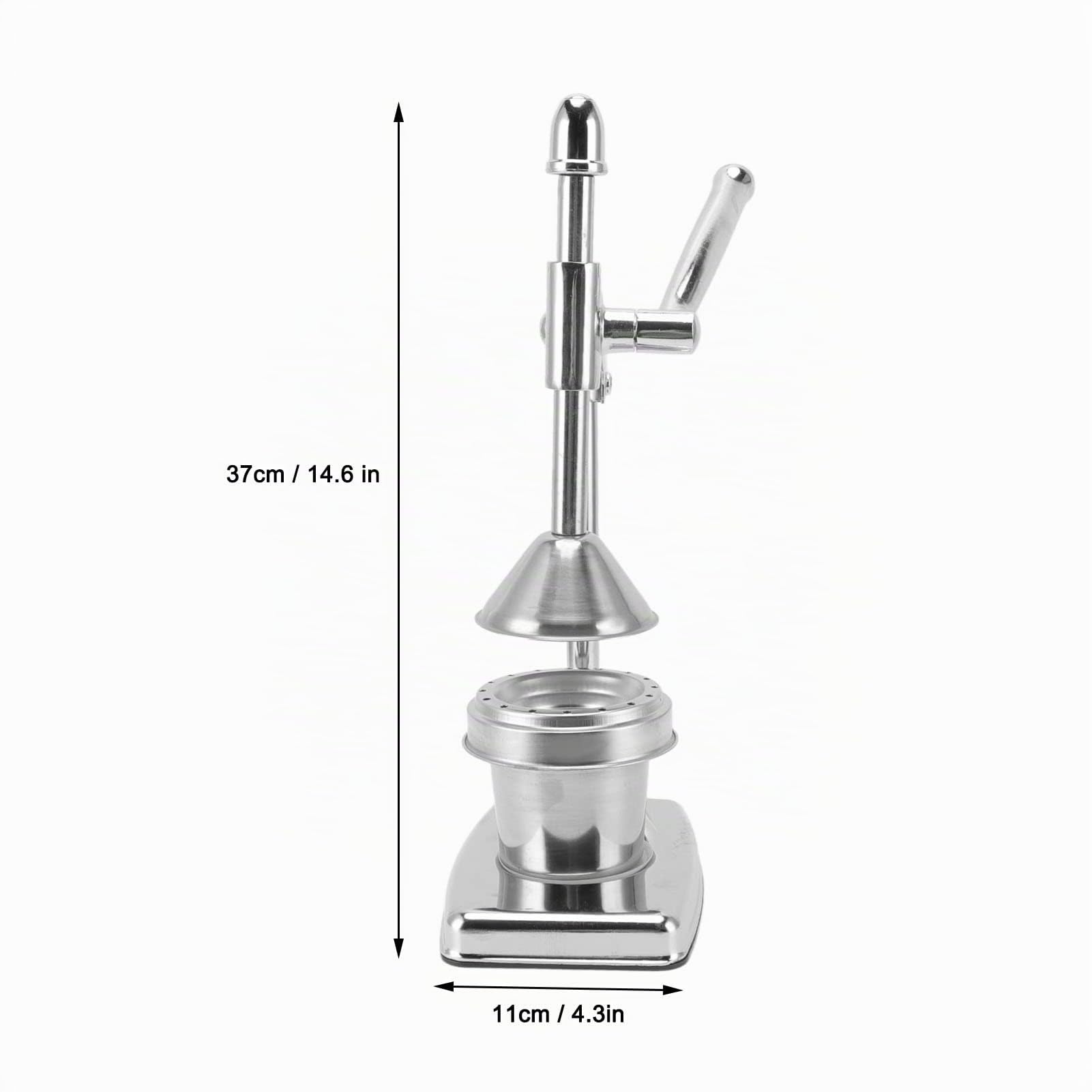 Changor Presse-agrumes manuel en acier inoxydable, presse-agrumes de qualité alimentaire poignée en caoutchouc ergonomique pour la maison
