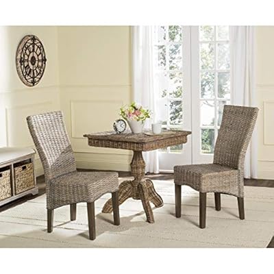 Safavieh Home Collection Ozias Grey Wicker 18-inch Dining Chair 51w SbCAoJL. SS400