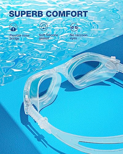 Image of ZIONOR Swim Goggles, G1 SE Swimming Goggles Anti-Fog for Adult Men Women