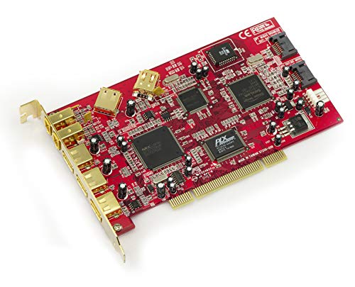 Kalea-Informatique© – Scheda controller PCI FIREWIRE 400 (Ieee1394a) + USB 2.0 + SATA – 9 porte – Gamma Professionale/Componenti di alta qualità – Driver preinstallati per Windows/Mac/Linux.