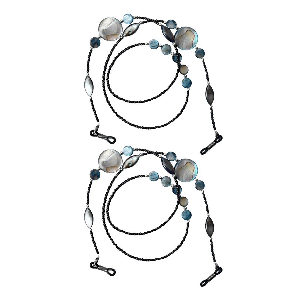 2 Pieces Beautiful Bead Eyeglasses Rope Sunglasses Eyewear Chain Holder for Women Lady Girls | Other Vision Care | Vision Care-image-39