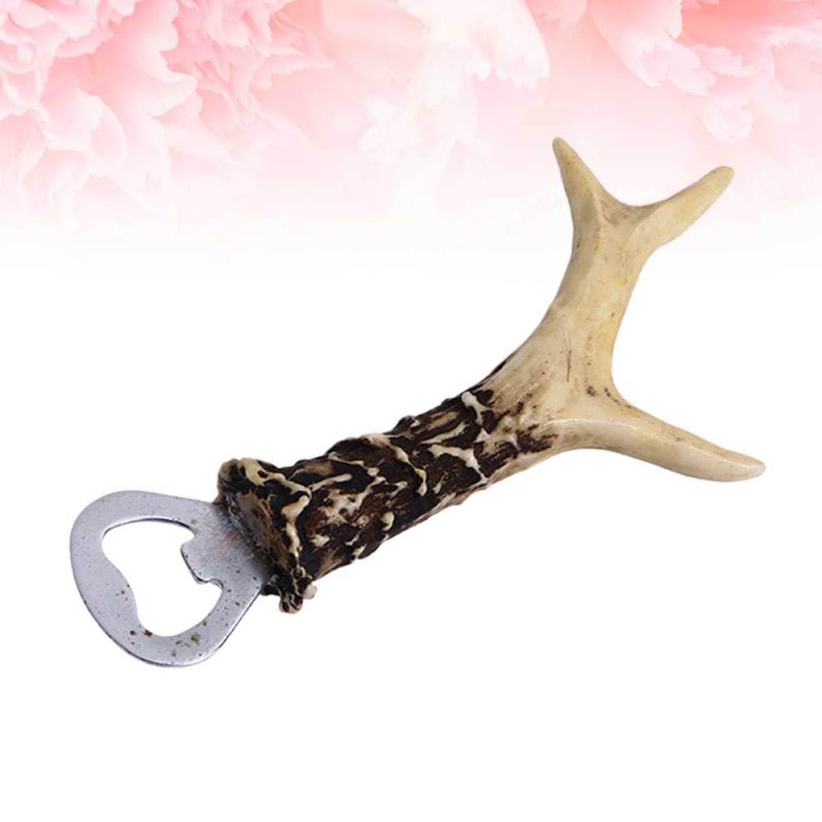 YARNOW Antlerförmiger Flaschenöffner aus Kunstharz Starker und Arbeitsersparender Bierflaschenöffner für Zuhause und Riegel