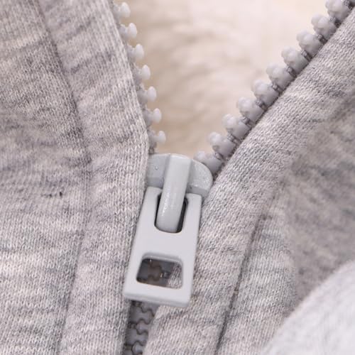 Toddler Little/Big Kids Boys Girls Winter Warm Classic Fleece Hoodie Jacket Coat Zipper Solid Color Outerwear4