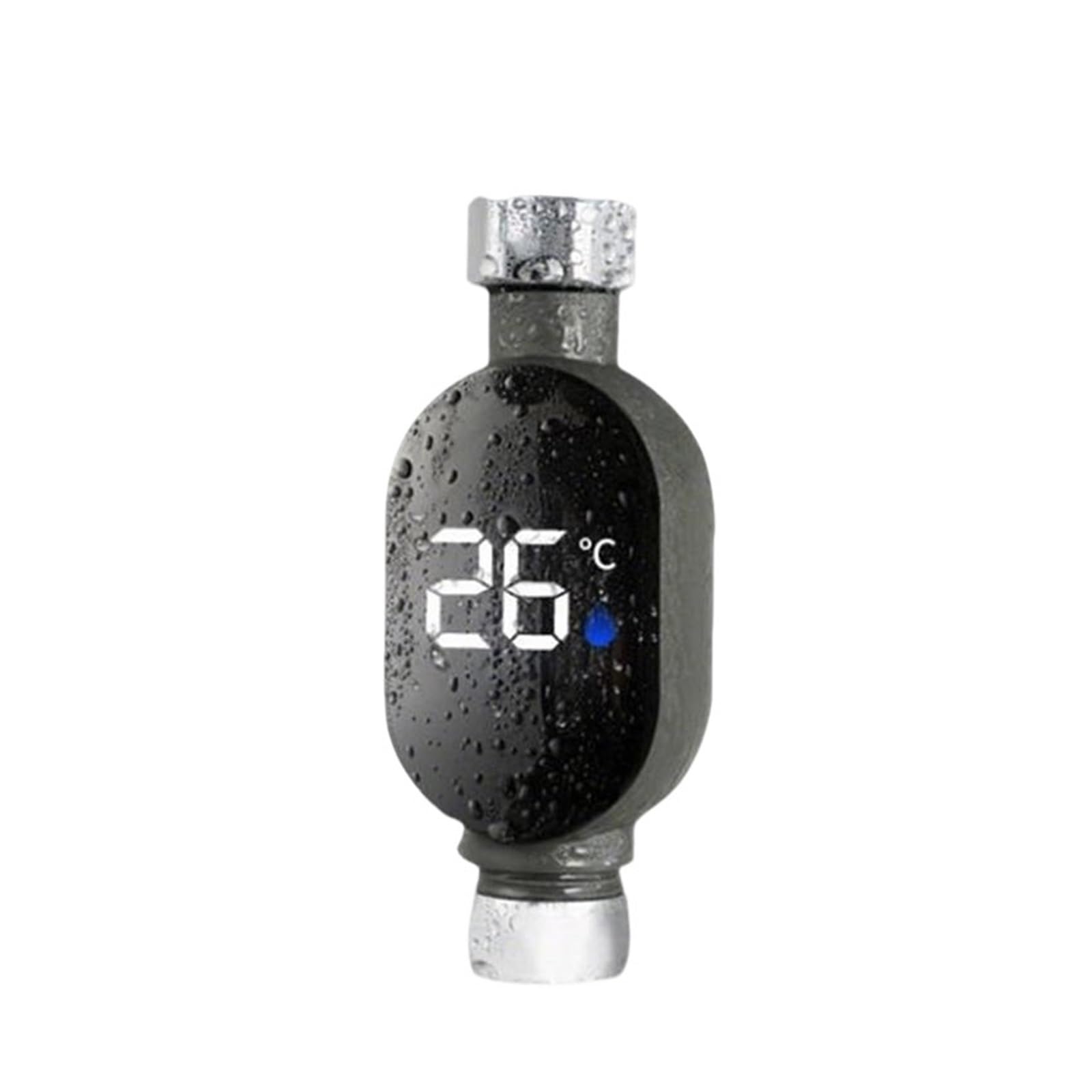 Duschtemperaturmesser, LED-Duschtemperaturmesser, LED-Digitalanzeige, sofort ablesbare Temperaturanzeige for das Bad, wasserdicht, Smart-Monitor Für Zuhause und Baden