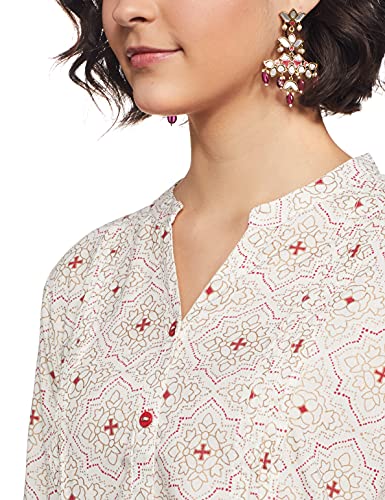 Image of Easybuy Women's Regular Kurta (PA21VI05FE Off White S)