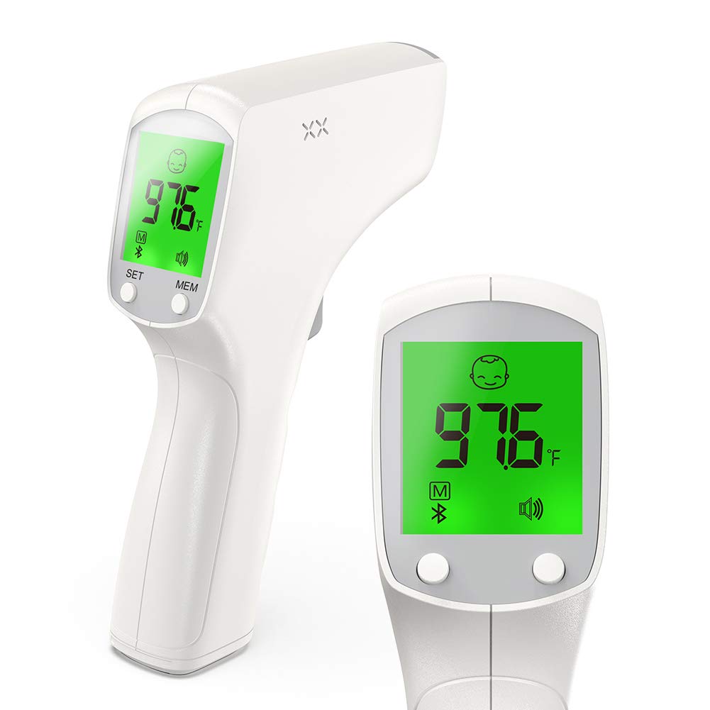 Infrared Thermometer for Humans Adults Kids Baby and Surface of Objects, Touchless Temporal Forehead Head Body Basal Digital Laser Thermometer for Fever
