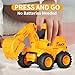 Olbyefly Construction Toys for 2 3 4 5 6 + Year Old Boys Kids Toddlers Girls, Sandbox Excavator Toy Trucks Construction Truck Toys Vehicles Bulldozer Road Roller Toy Christmas Birthday Gifts for Boys