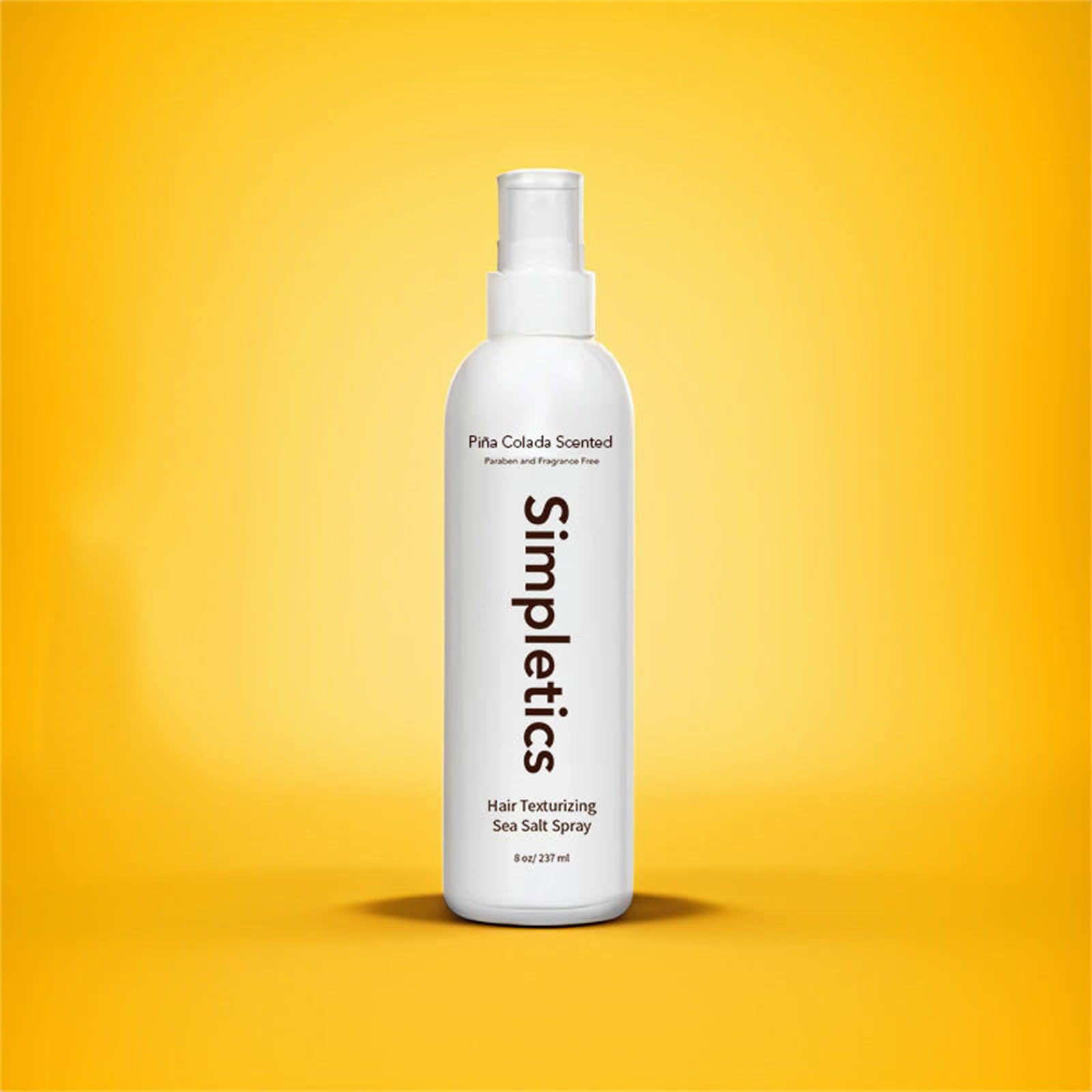 Spray au sel de mer Simpletics, Spray au sel de mer texturisant à la vanille Simpletics, Spray au sel de mer Piña Colada, Spray au sel de mer au bois de santal, Spray au sel de mer pour (Piña Colada)