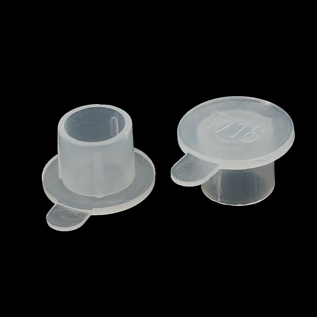 Aexit UN7/16 Flat Luer Fittings Top Pipe Thread Protection Sleeve debris Luer Cap Fittings Caps 50pcs