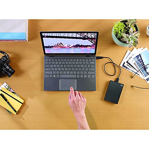 Image of Seagate One Touch, 4TB, Password Activated Hardware encryption, Portable External Hard Drive, Portable External Hard Drive, PC, Notebook & Mac, USB 3.0, Black (STKZ4000400)