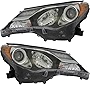 For Toyota RAV4 Headlights Lamps Set 2013 2014 2015 USA Built Halogen Driver and Passenger Side