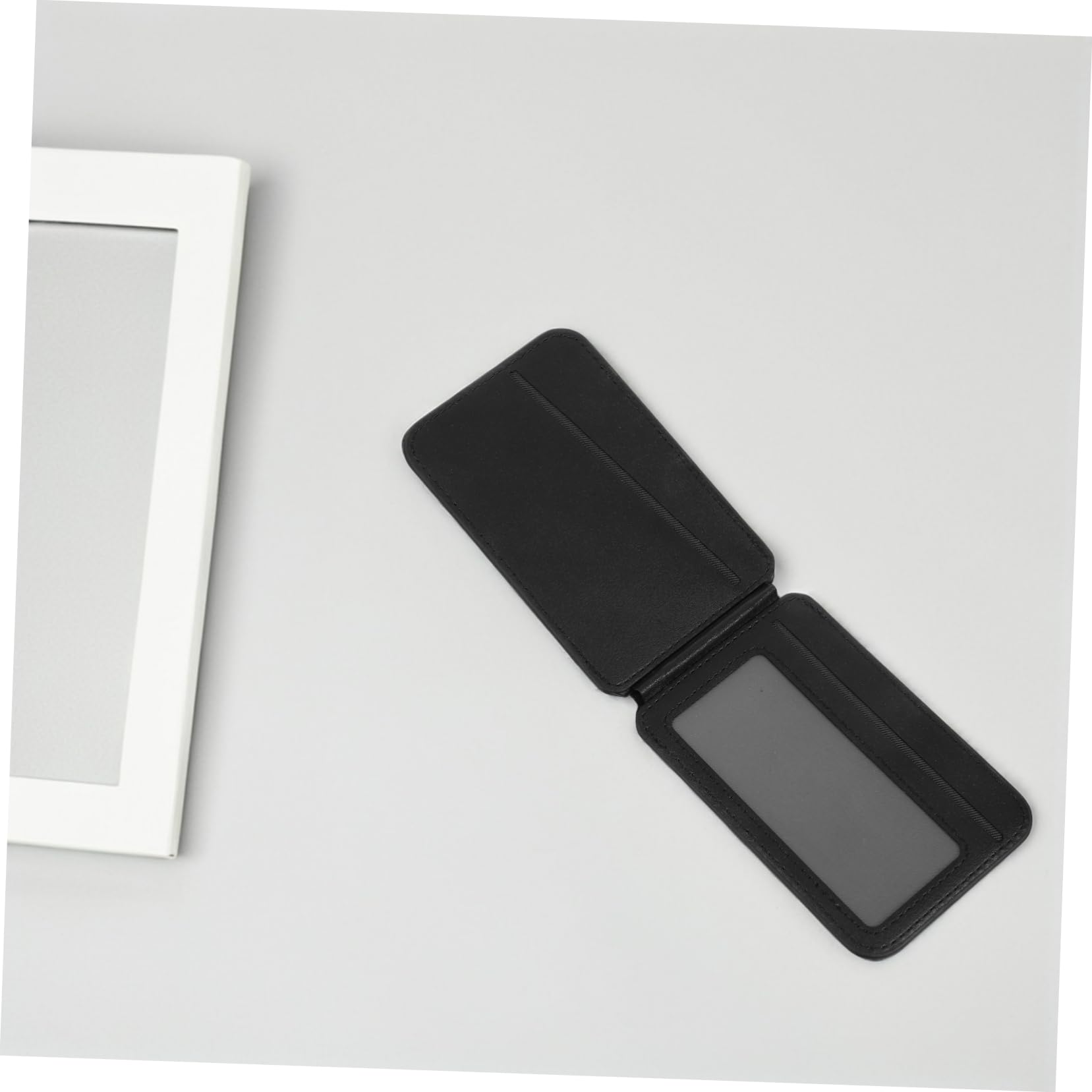 Gatuida Porta Carte Magnetico per Telefono Nero in Pu Supporto Pieghevole | Scomparto per Tessere e Badge, Funzione da Tavolo, Design Multifunzione per Uso Quotidiano