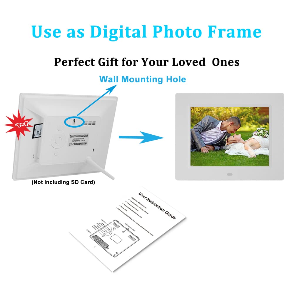 Buy Jaihonda Digital Day Calendar Clock Extra Large Non Abbreviated Day 