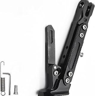 Motorbike Kickstands for Harley Pan America 1250,Parking Support Adjustable Side Foot Stand Support Holder Durable Parts Accessories,Black