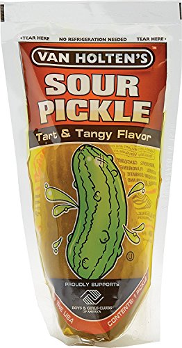 Van Holten’s – Pickle-In-A-Pouch Jumbo Sour Pickles – Individually Pouched 12 Pack