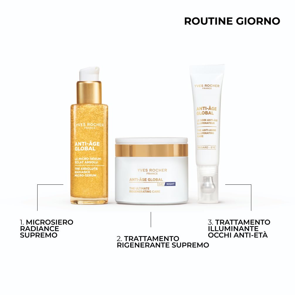 Yves Rocher Anti-Âge Global Contorno Occhi Illuminante Antirughe 15ml
