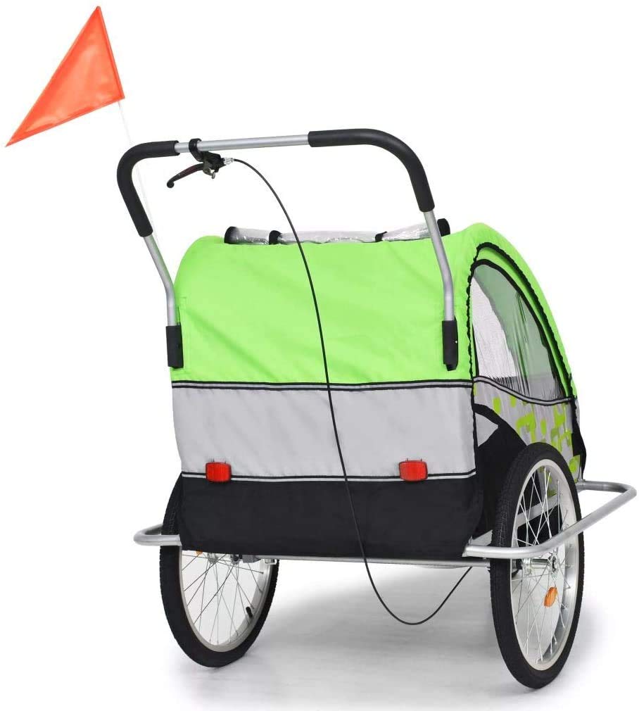 Amazon | チャイルドトレーラー サイクルトレーラー 子供2人乗せ 1歳