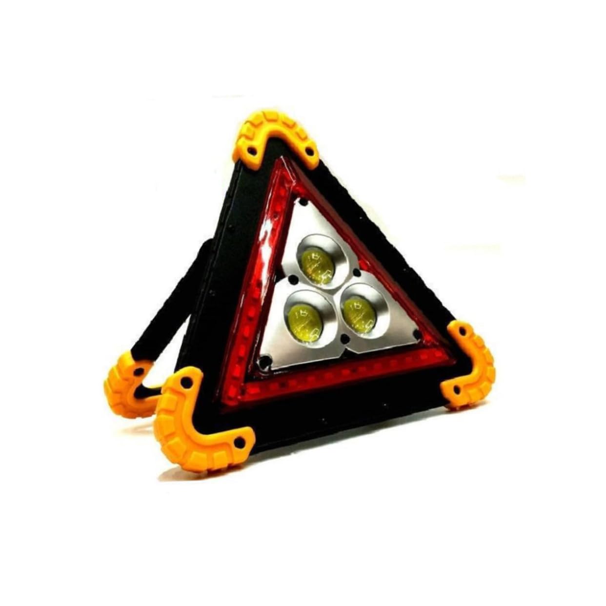 Sosoport Balise de Sécurité Triangulaire LED Rechargeable