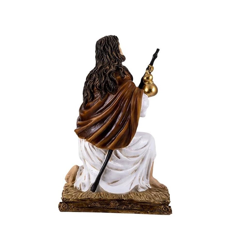 San Alejo Figura 24 cm. Imagen Resina Protector de Las Personas en situación de Calle