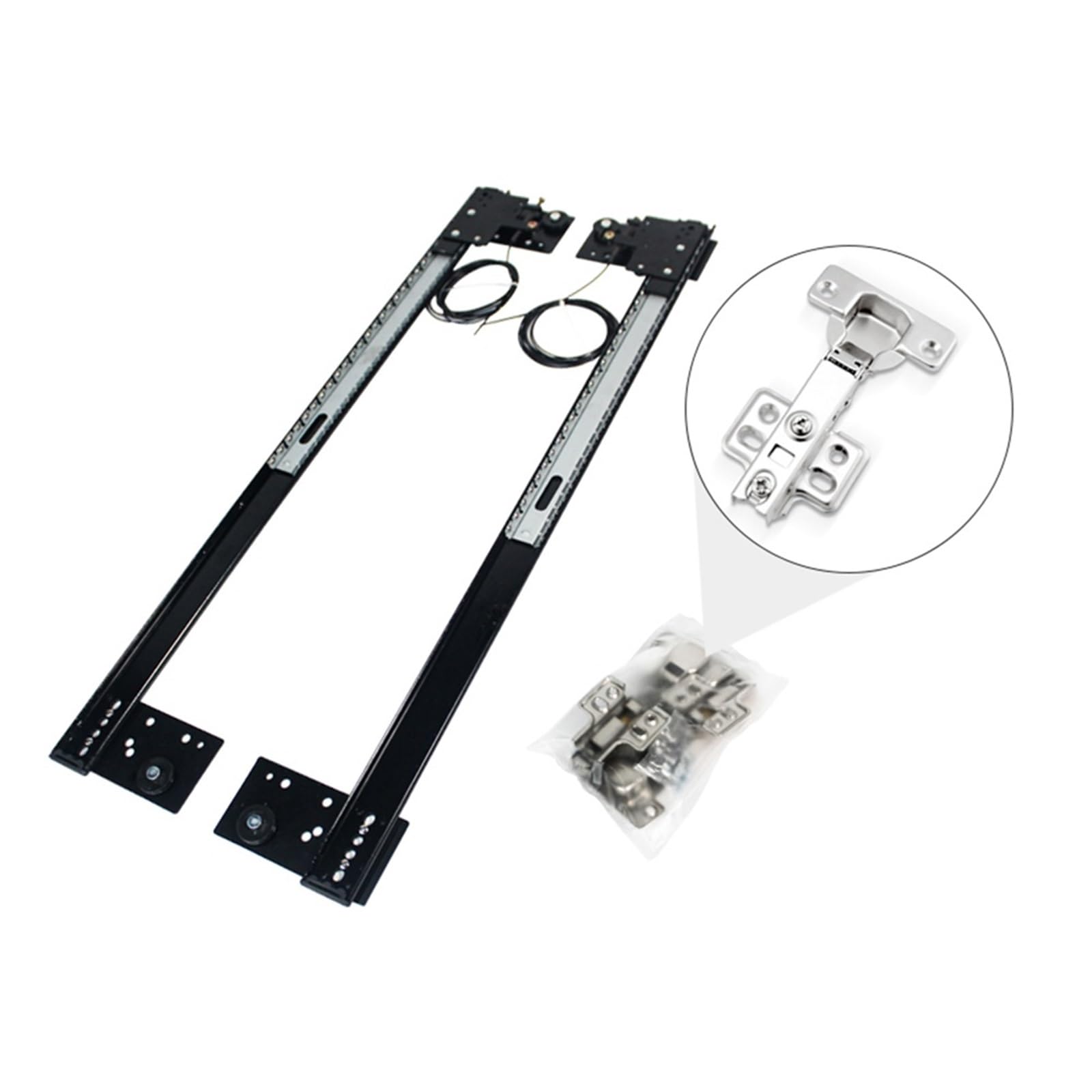 Guida Per Cassetto Guide for cassetti dell'armadio con sistema di scorrimento porta tascabile for mobili capacità carico nascosta 10-18 kg(20 inch)