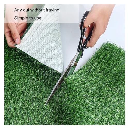 Erba Sintetica per Esterni con Fori di drenaggio – Altezza del Pelo 3 cm, Prato Blu Resistente alle intemperie per Giardino, Patio, Cortile – Perfetto per Giardinaggio, Aree Gioco e Animali