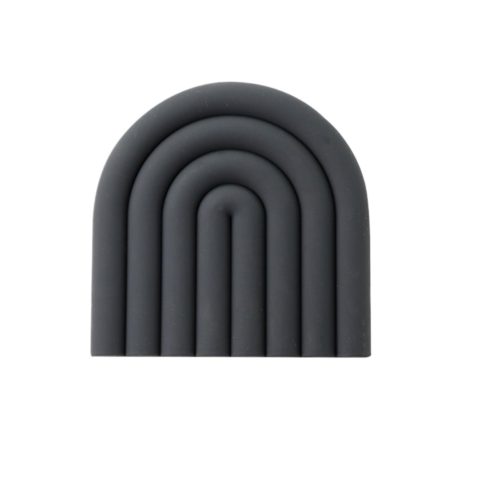 Coasters Rainbow Shape Silicone Table Mat Coaster Hot Dish Insulation Placemat Kitchen Multi Function Pot Heat Resistant(Color06,3PCS)