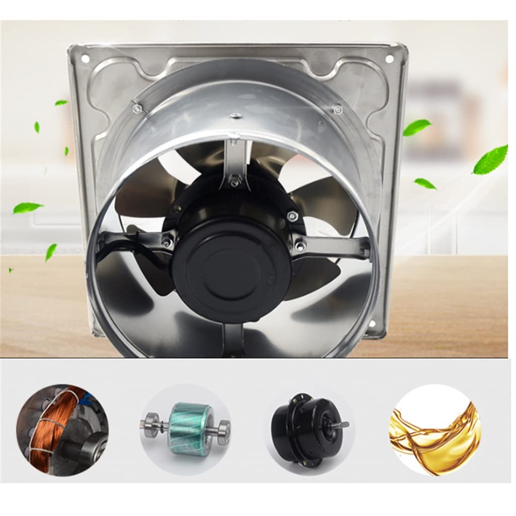 Aspiratore da Bagno, aspiratore da Cucina 6", Silenzioso con valvola di ritegno con Copertura Protettiva in Rete per Bagno/Cucina/Soggiorno