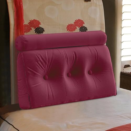 KEALIANA Almohada de cuña para cabecera de cama con almohada cervical redonda, almohada de cuña para cama, soporte para cabecero, tamaño individual,