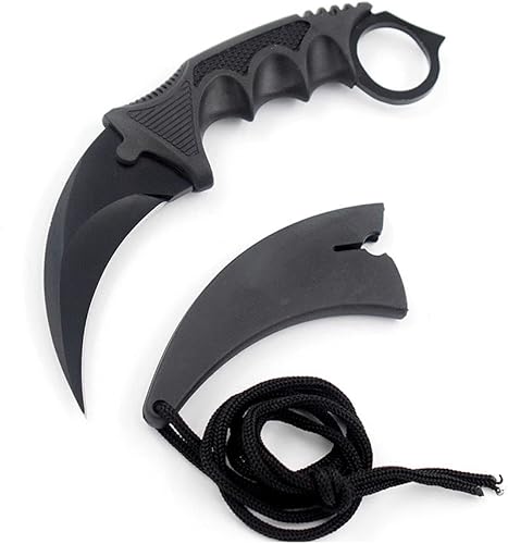 Miniatura 10 de Snake Eye Tactical Juego triple  Hoja fijamini cazadorcuchillo plegable  Caza al aire libre, camping, pesca, defensa personal (juego dorado)