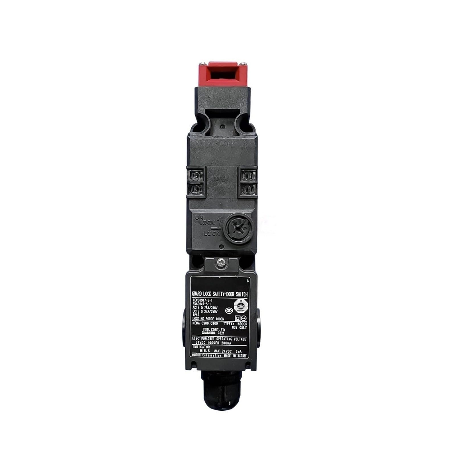 Interruptor de puerta de seguridad Solenoide de 24 VCC D4GL-1AFA-A
