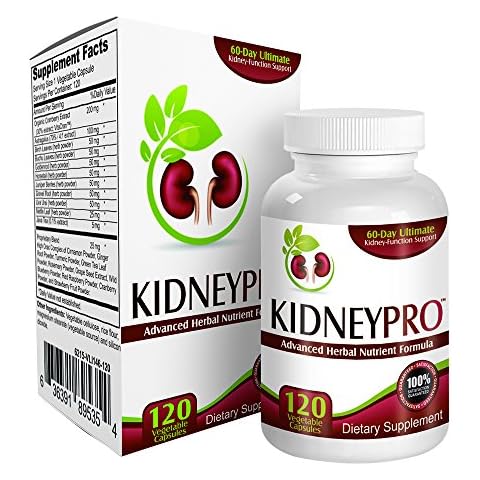 Kidney-Pro: with 21 Kidney Health Supplements in 1 Formula (Total Kidney Support),120 capsules. Cover