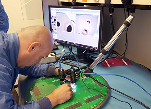 Image of Versatile Positioning Stand for USB Microscopes with C-Clamp Base