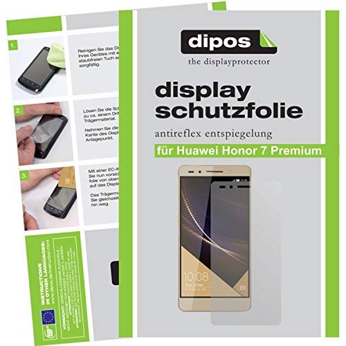 dipos I 2X Protector de Pantalla Mate Compatible con Huawei Honor 7 Premium pelicula Protectora