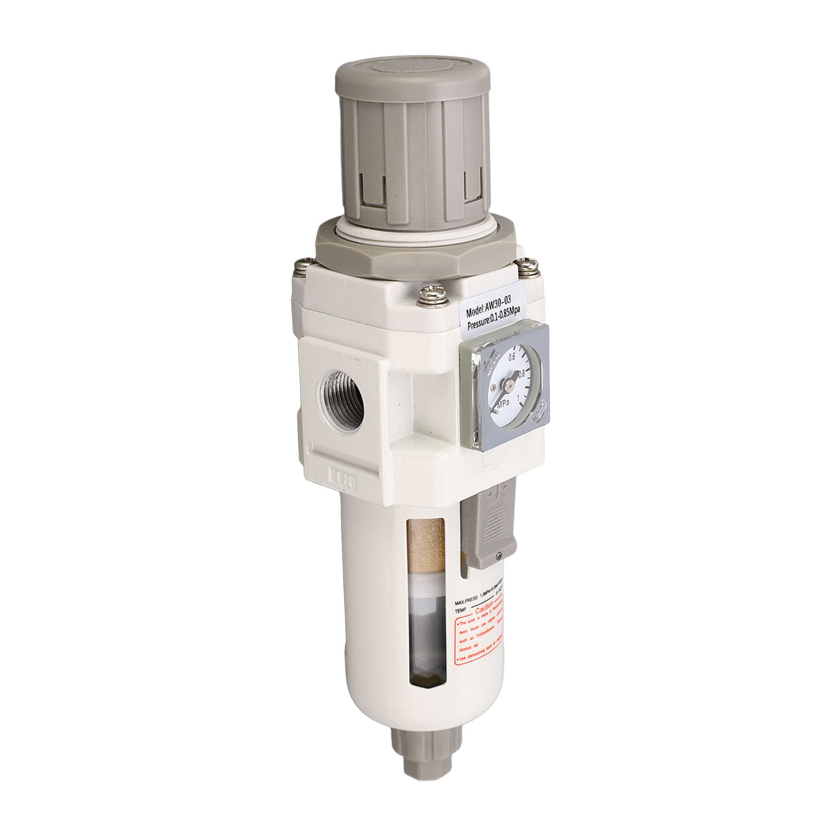 Regulator ciśnienia powietrza Filtr sprężonego powietrza G3/8 cali 0,1–0,85 MPa. Sterownik do wymiany