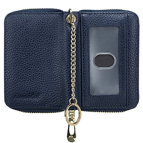 Image of imeetu Rfid Credit Card Holder,Genuine Leather Businese Card Case,Rfid Blocking Wallet for Women & Men