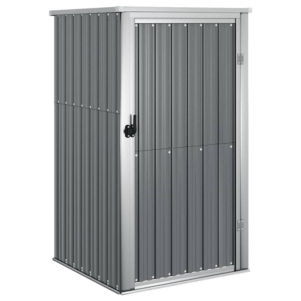 vidaXL Capanno per Attrezzi Grigio 88x89x161 cm in Acciaio Zincato