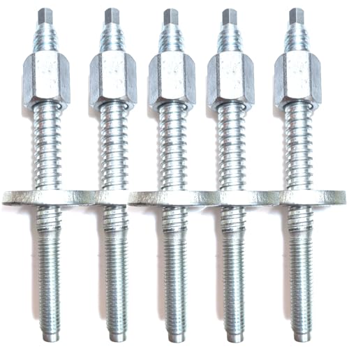 Quick Release Core Drill Stand Anchor Bolt & Nut Reusable Expansion Bolt M12 Threaded Bolt Perfect for Anchoring Core Drilling Machines, Rig Stands, Wall Saw Track and Wire Saws 5 Sets