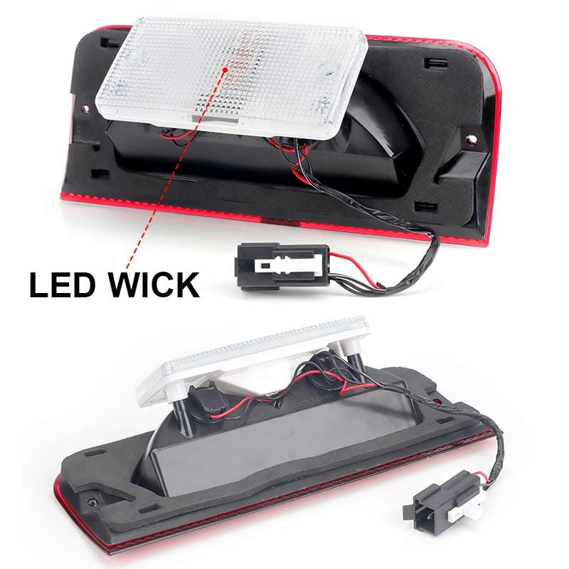 Troisième feu stop LED rouge et blanc pour Ford E-150 E-250 E-350 E-450 Série E - 6