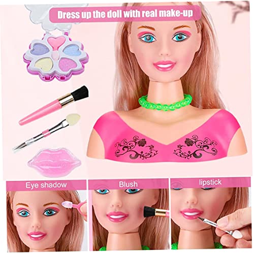 Kit de cabeza de muñeca para peinado de niñas que evita enredos 7